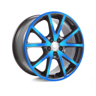 Leichtmetall-Felgen DE807535108G31 | Typ 431 DE Sports 1tlg. | 8X17" ET35 5/108 color polished - blue
