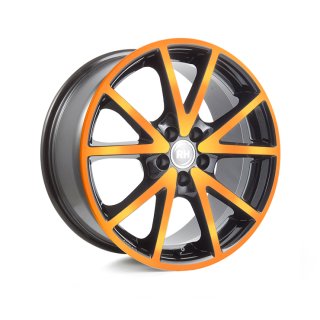 Leichtmetall-Felgen DE807535108G32 | Typ 431 DE Sports 1tlg. | 8X17" ET35 5/108 color polished - orange