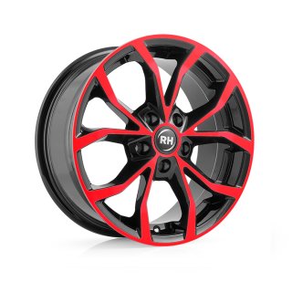 Leichtmetall-Felgen DF706545120G30 | Typ 435 DF Energy 1tlg. | 7X16" ET45 5/120 color polished - red
