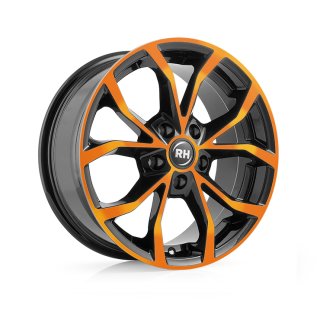 Leichtmetall-Felgen DF807535120G32 | Typ 436 DF Energy 1tlg. | 8X17" ET35 5/120 color polished - orange