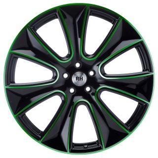 Leichtmetall-Felgen NAJII808530120G28 | Typ 661 NAJ II 1tlg. | 8X18" ET30 5/120 color polished - green
