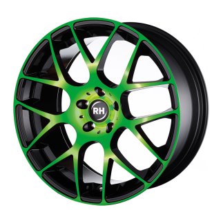 Leichtmetall-Felgen NBU807545108G28 | Typ 602 NBU Race 1tlg. | 8X17" ET45 5/108 color polished - green