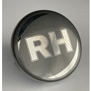 Nabenkappe 60 mm, BM hoch, anthrazit | Logo RH