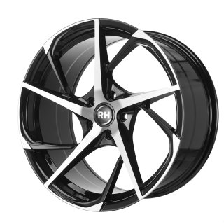 Leichtmetall-Felgen RB12959540120D03 |  RB12 1tlg. | 9,5X19" ET40 5/120 Schwarz voll poliert