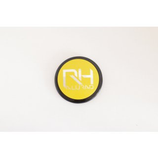 Nabenkappe 60 mm MX, ML,MG,MO | Logo - RH Neu | Gelb
