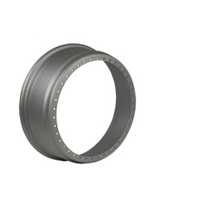 Felgenhälfte innen | 8,75x17" eloxiert | 36 Loch Stufenbett