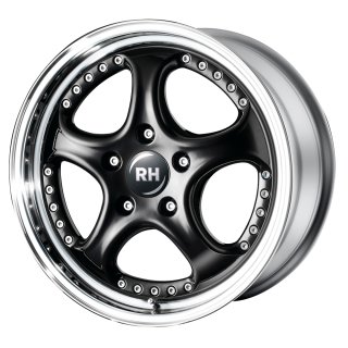 Leichtmetall-Felgen AL908541112G68 | Typ P102 AL Cup 3tlg. | 9X18" ET41 5/112 schwarz/Horn hochgl.pol.