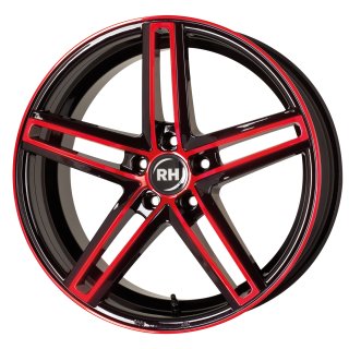 Leichtmetall-Felgen DG808535112G30 | Typ 443 DG Evolution 1tlg. | 8X18" ET35 5/112 color polished - red