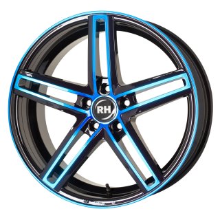 Leichtmetall-Felgen DG808535112G31 | Typ 443 DG Evolution 1tlg. | 8X18" ET35 5/112 color polished - blue